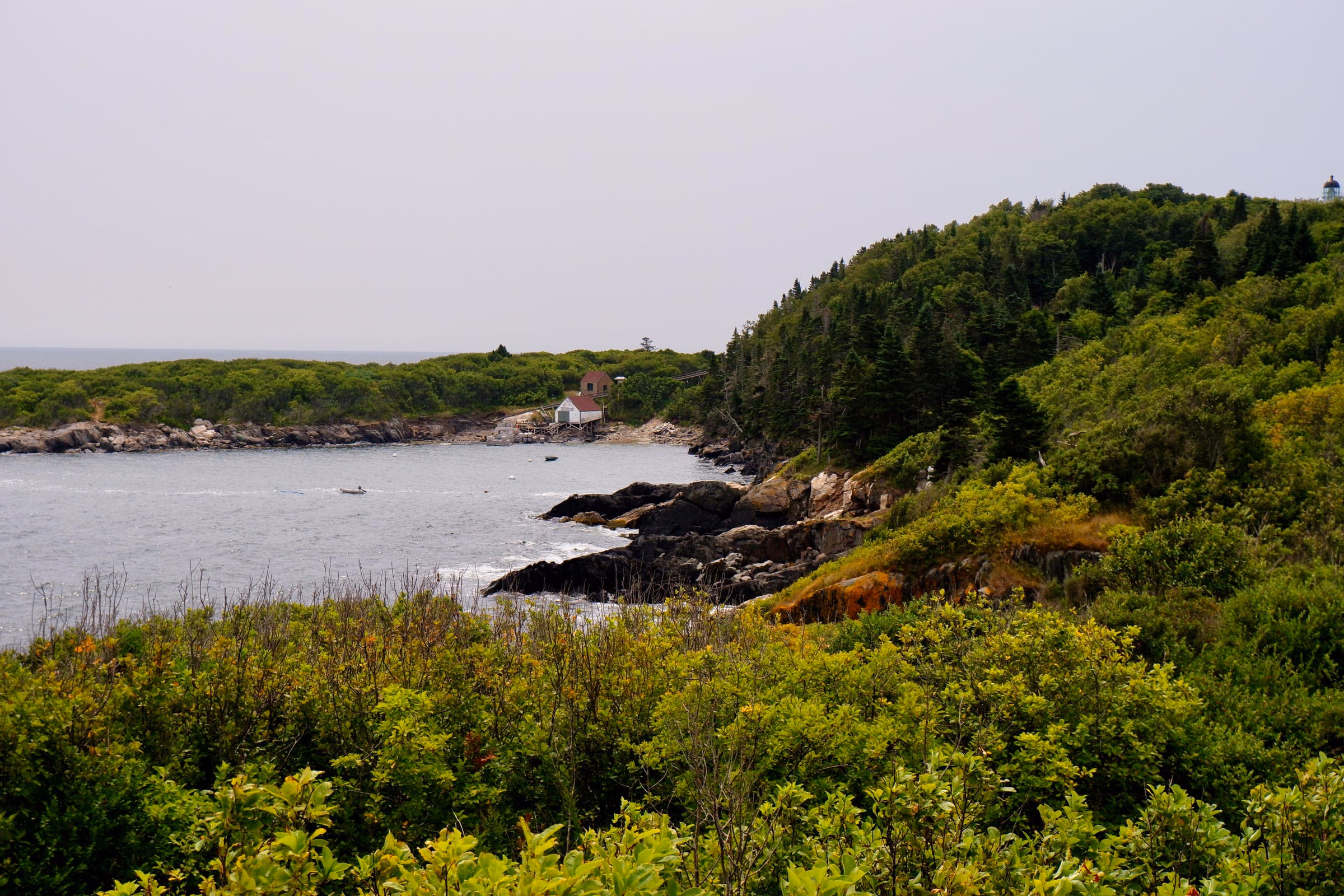 View of the cove from the the northern part of the island